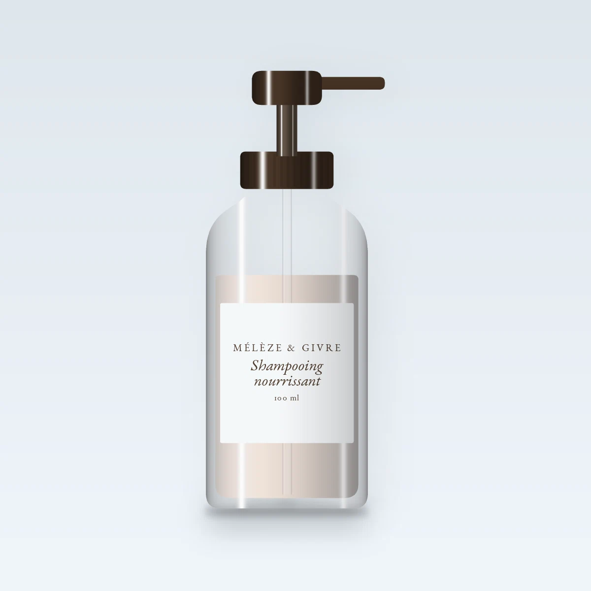 Shampooing nourrissant à la fleur d'oranger – Mélèze & Givre, flacon-pompe 100 ml