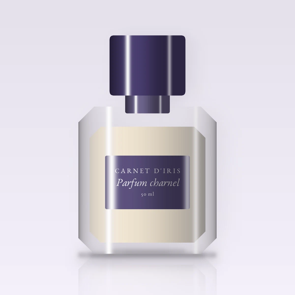 Parfum charnel au litchi pour femme – Carnet d'Iris, flacon 50 ml
