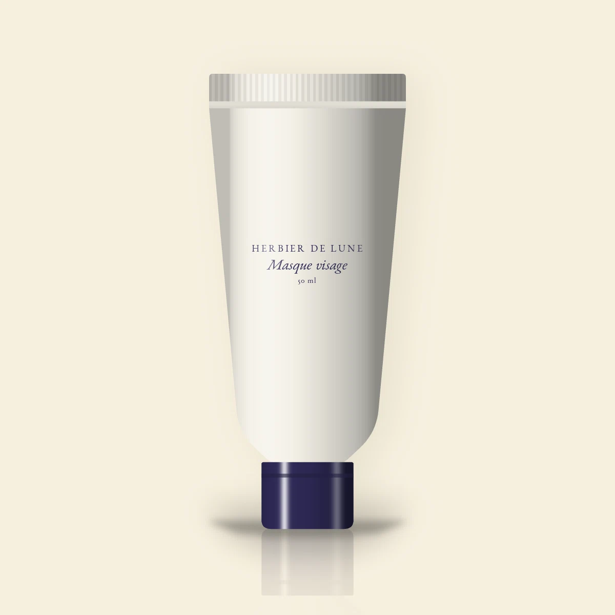 Masque visage peaux sensibles à la niacinamide – Herbier de Lune, tube 50 ml
