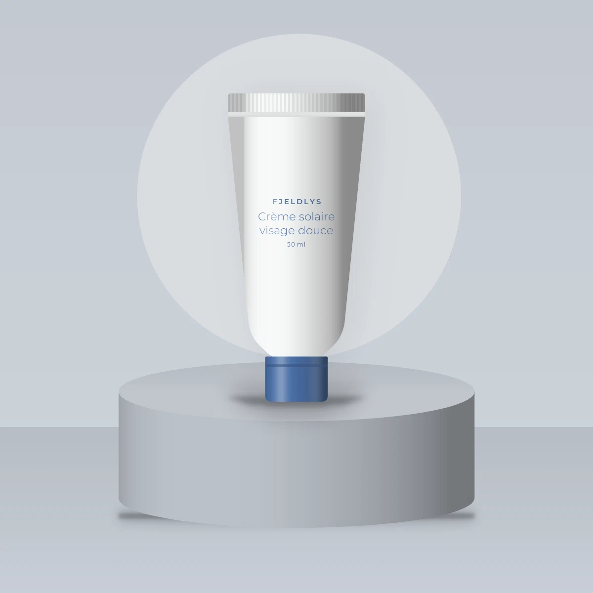 Crème solaire visage douce à l'extrait de réglisse SPF 50 – Fjeldlys, photo d'ambiance
