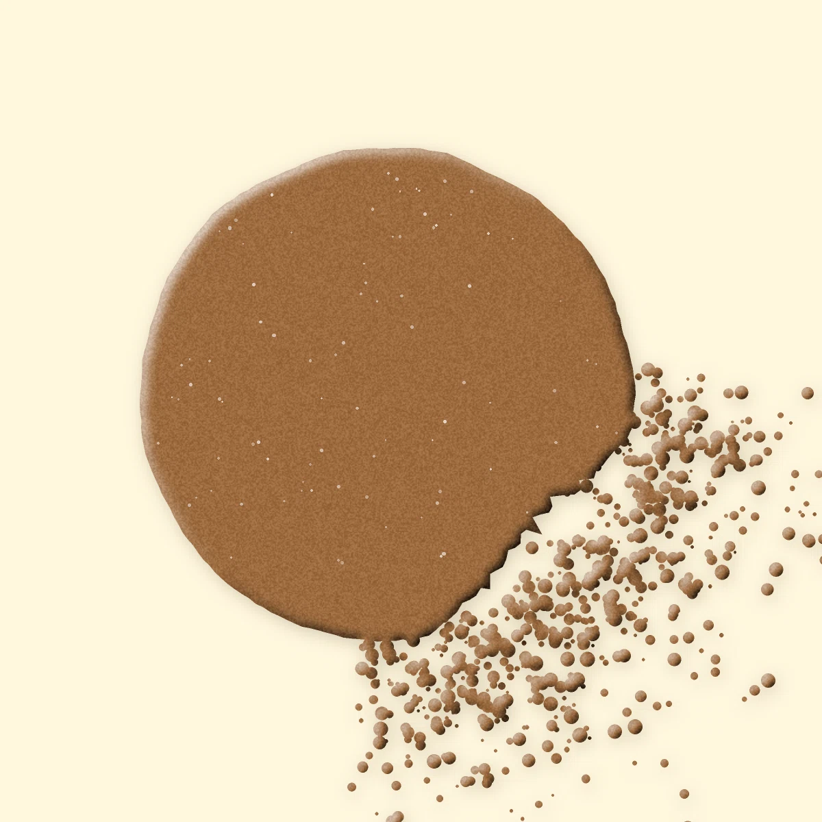 Palette yeux Pop Acidulé à l'huile de ricin – Bonbon Néon, aperçu de la teinte Tons bronze