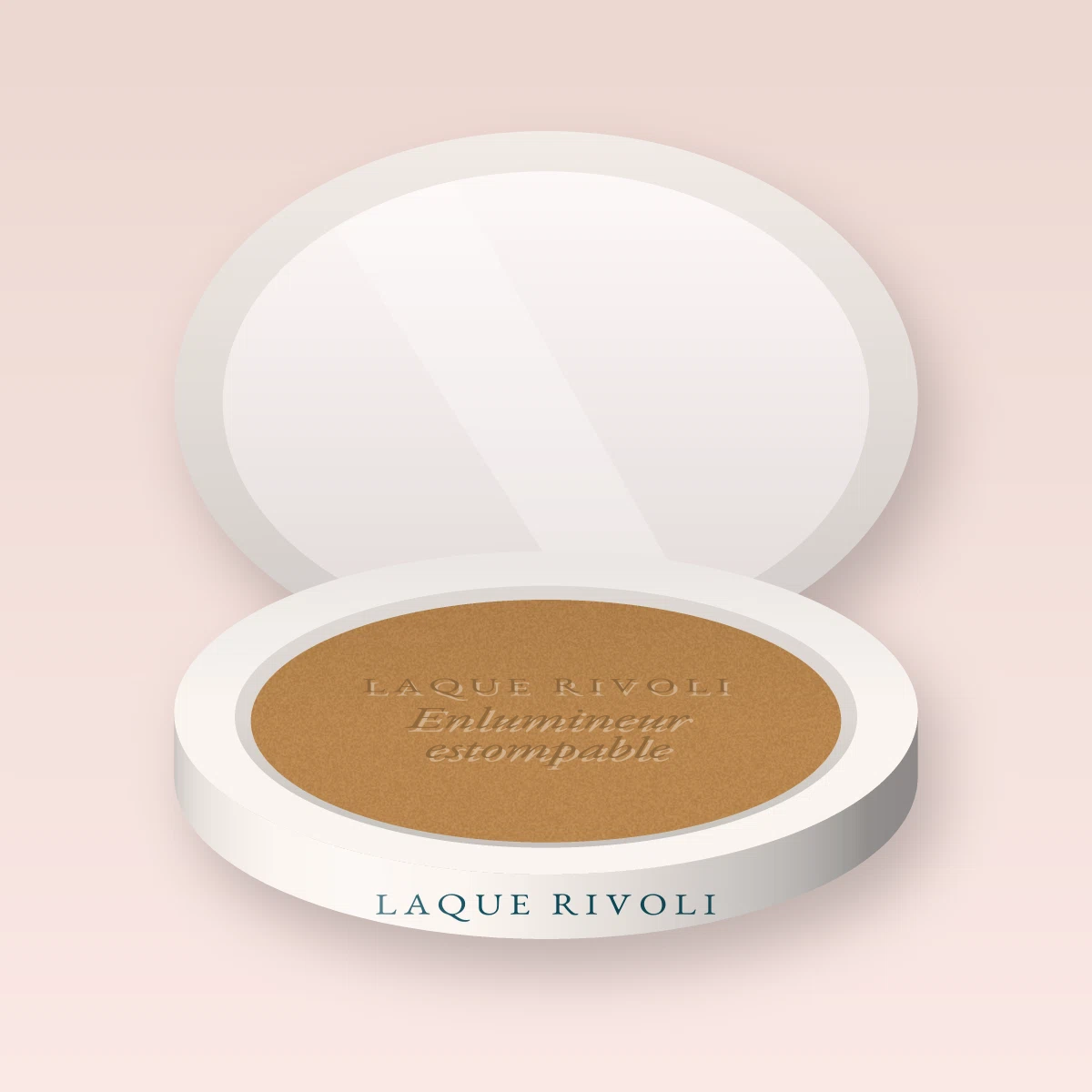 Enlumineur estompable à l'huile d'argan – Laque Rivoli, boîtier 4,5 g, teinte Bronze doré