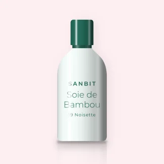 Fond de teint Soie de Bambou à l'acide hyaluronique – Sanbit, flacon 35 ml, teinte 19 Noisette