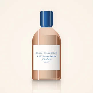 Lait solaire peaux sensibles à l'huile de jojoba SPF 50+ – Brisa de Azahar, flacon 200 ml