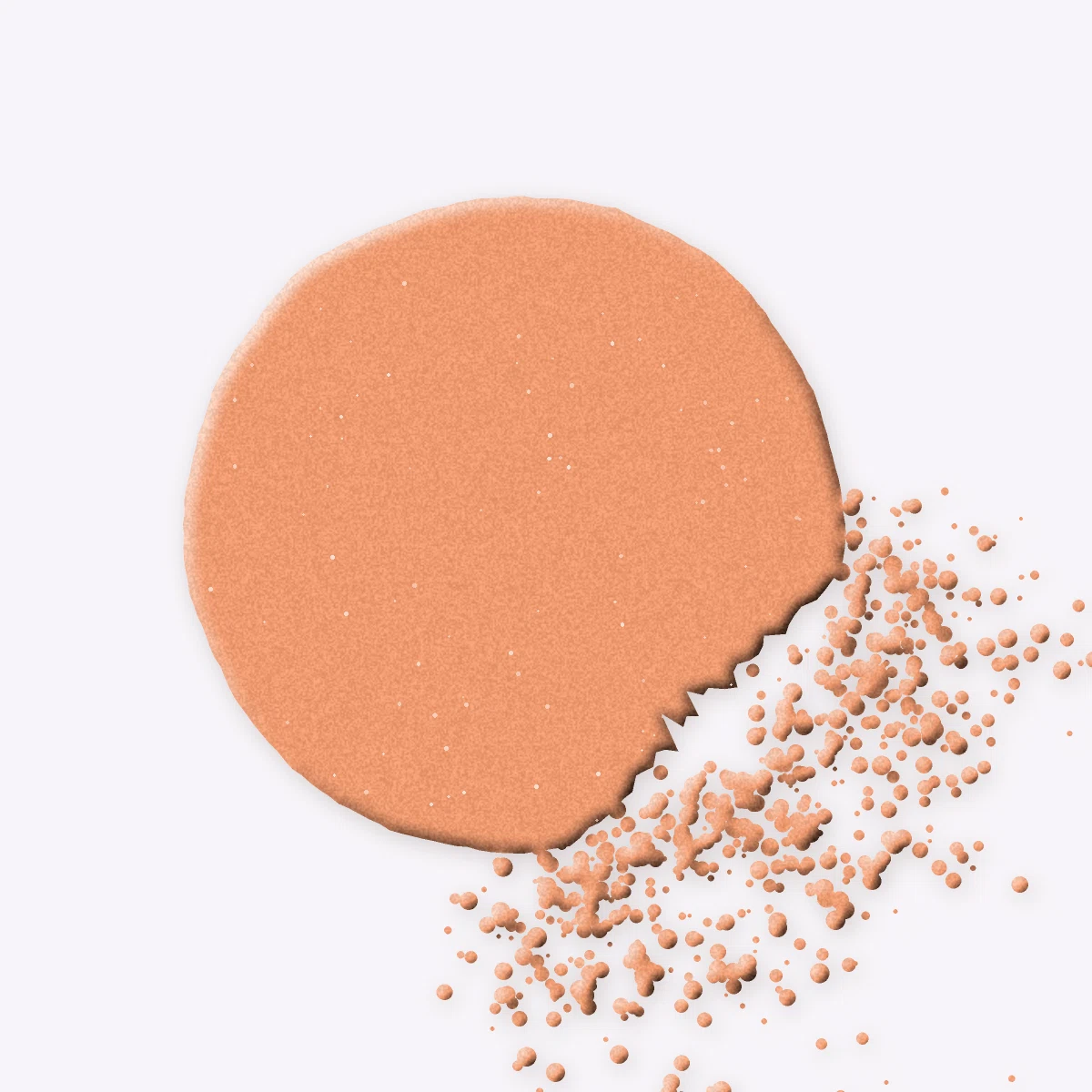 Blush Aplat Mat à l'hibiscus – Chromalie, aperçu de la teinte 04 Abricot