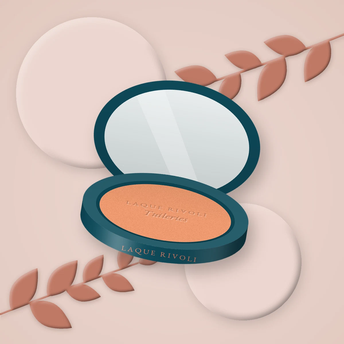 Blush Tuileries à l'extrait de pêche – Laque Rivoli, photo d'ambiance