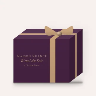 Coloration Rituel du Soir aux protéines de soja – Maison Nuance, coffret, teinte 3 Châtain foncé
