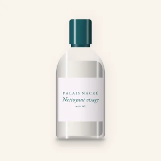 Nettoyant visage peaux grasses à l'extrait d'hamamélis – Palais Nacré, flacon 400 ml