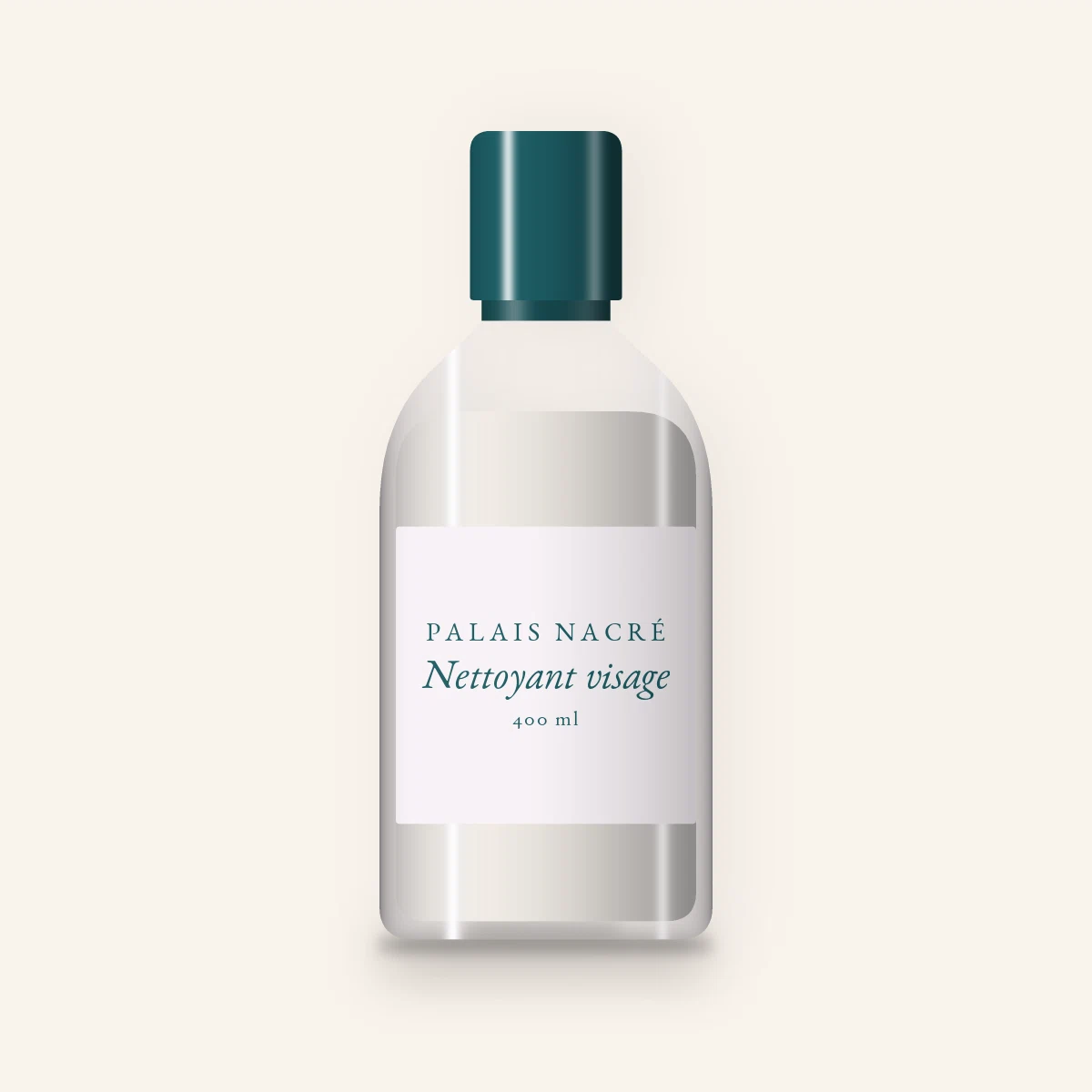 Nettoyant visage peaux grasses à l'extrait d'hamamélis – Palais Nacré, flacon 400 ml