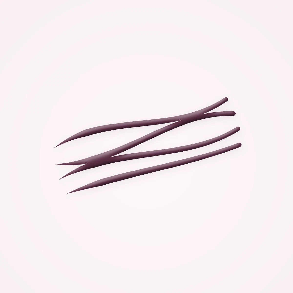 Eyeliner Cerise Givrée effet yeux de chat – Sopoong, aperçu de la teinte Prune