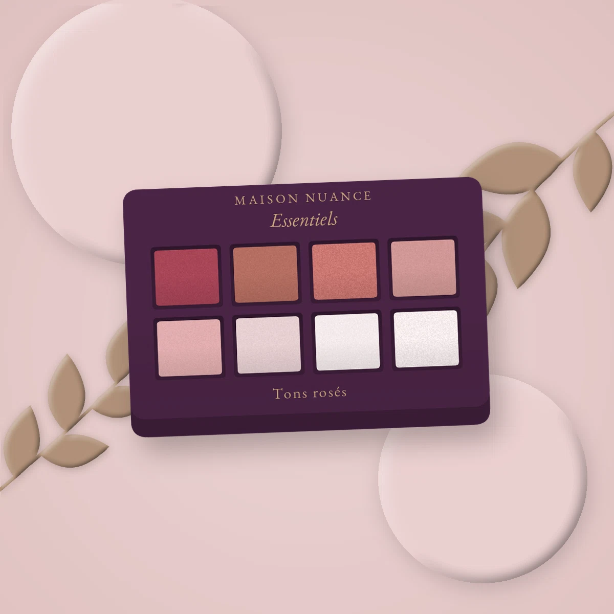 Palette yeux Essentiels complète – Maison Nuance, photo d'ambiance