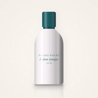 Lotion tonique haute tolérance à l'acide hyaluronique – Palais Nacré, flacon 100 ml