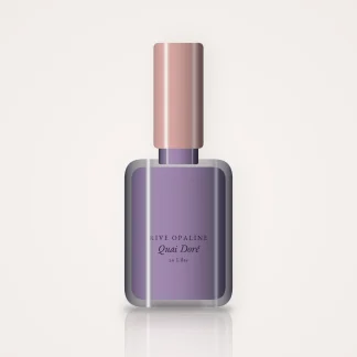 Vernis à ongles tenue extrême Quai Doré – Rive Opaline, flacon 5 ml, teinte 20 Lilas