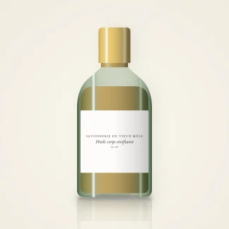 Huile corps sèche vivifiante au buriti – Savonnerie du Vieux Môle, flacon 150 ml