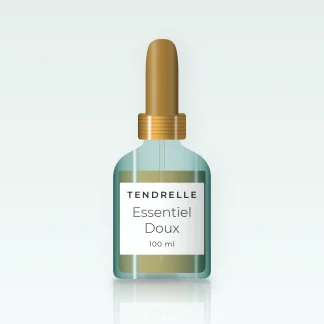 Huile capillaire brillance miroir Essentiel Doux – Tendrelle, flacon compte-gouttes 100 ml