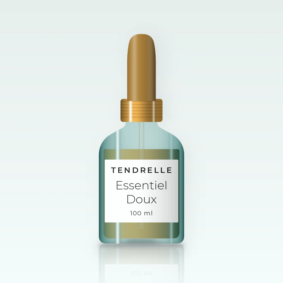Huile capillaire brillance miroir Essentiel Doux – Tendrelle, flacon compte-gouttes 100 ml