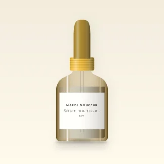 Sérum nourrissant à la niacinamide – Mardi Douceur, flacon compte-gouttes 15 ml