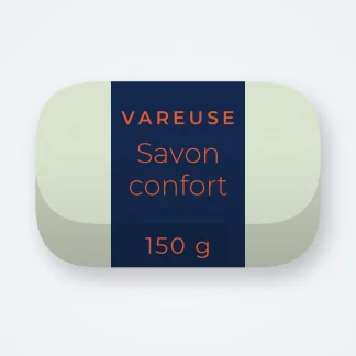 Savon confort au rhassoul – Vareuse, pain 150 g
