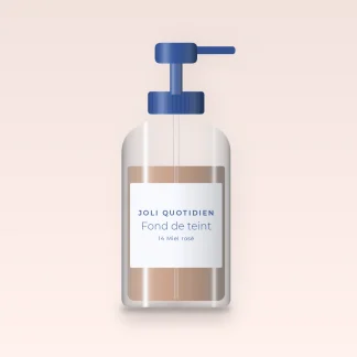 Fond de teint couvrance légère à l'aloe vera – Joli Quotidien, flacon-pompe 35 ml, teinte 14 Miel rosé