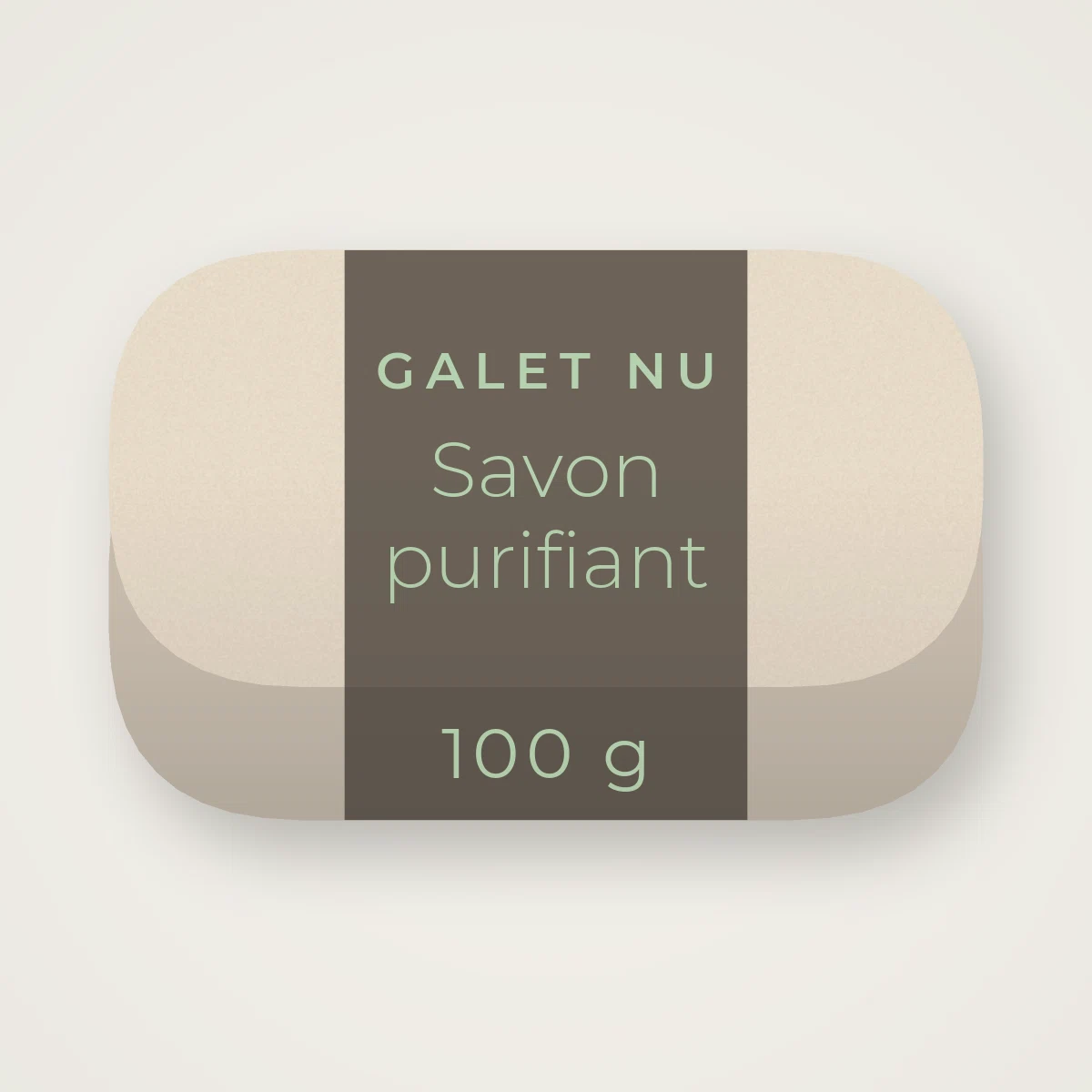 Savon purifiant au beurre de murumuru – Galet Nu, pain 100 g
