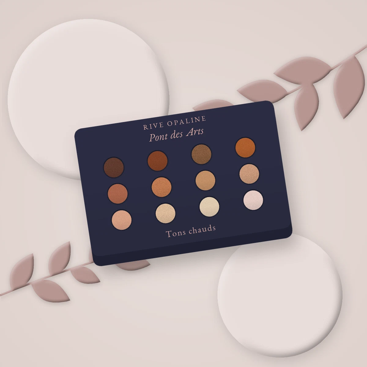 Palette yeux Pont des Arts à l'huile de raisin – Rive Opaline, photo d'ambiance
