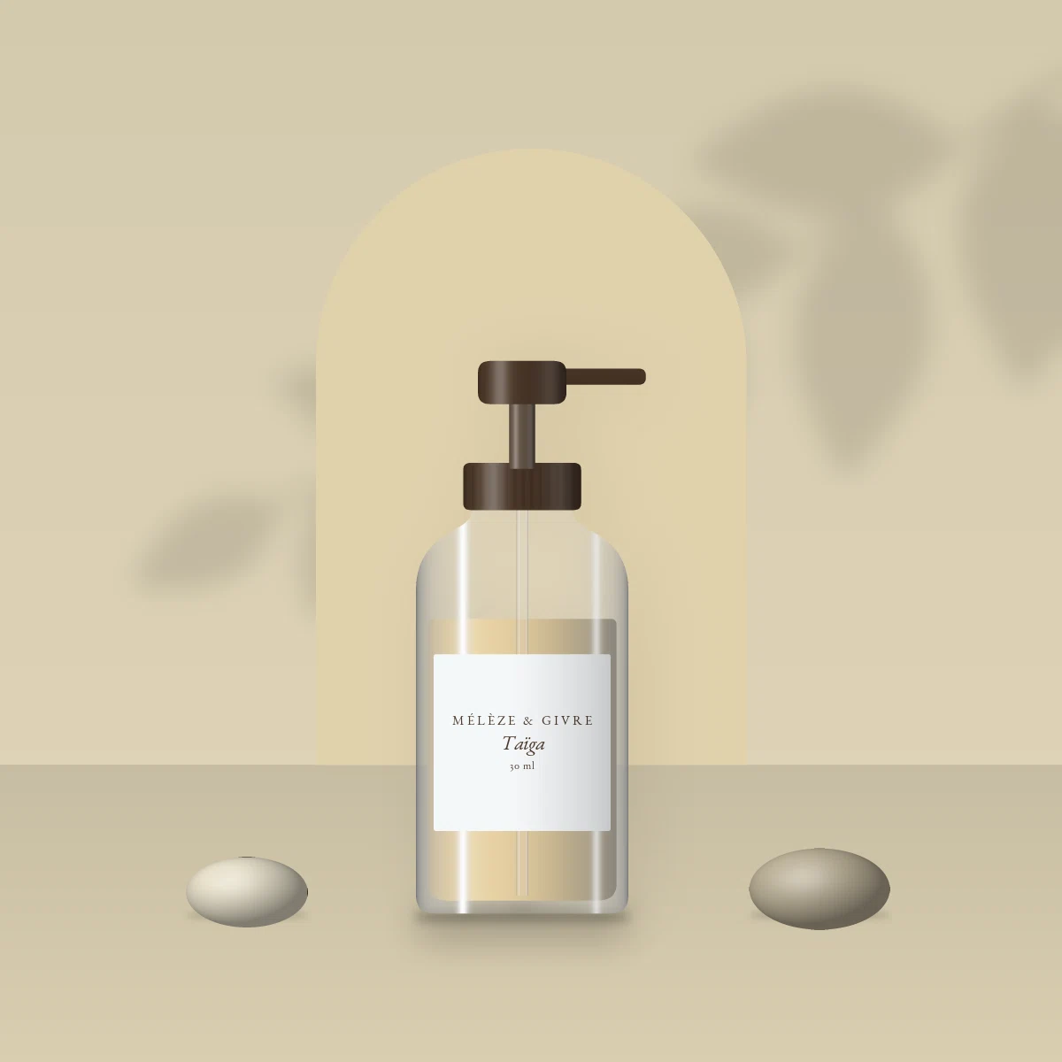 Huile capillaire Taïga au jojoba – Mélèze & Givre, photo d'ambiance