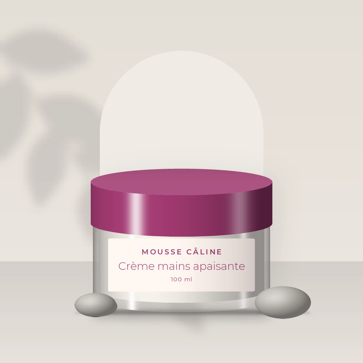 Crème mains et pieds apaisante au squalane – Mousse Câline, photo d'ambiance